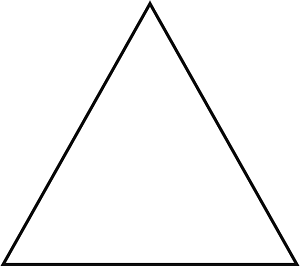 شکل مثلث متساوی الاضلاع